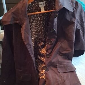 Chico's Brown Button-Up Jacket